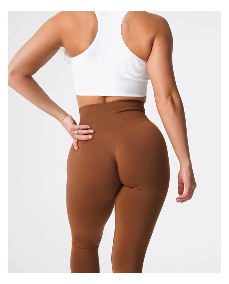 TKITK Solid Leggings Women Seamless Sports Scrunch Bum Tights cycling shark pants Yoga shorts Gym navigation nv Workout wear