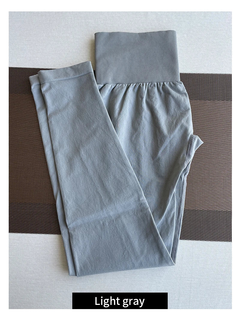 TKITK Solid Leggings Women Seamless Sports Scrunch Bum Tights cycling shark pants Yoga shorts Gym navigation nv Workout wear
