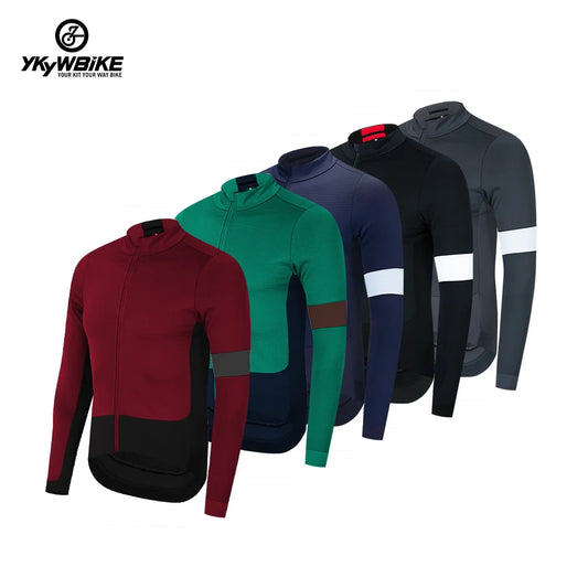 Ykywbike Winter Cycling Jacket 0 Degree Outdoor Warm Fleece Coat Thermal Bike Jacket Mtb Bicycle Jersey Waterproof Windbreaker