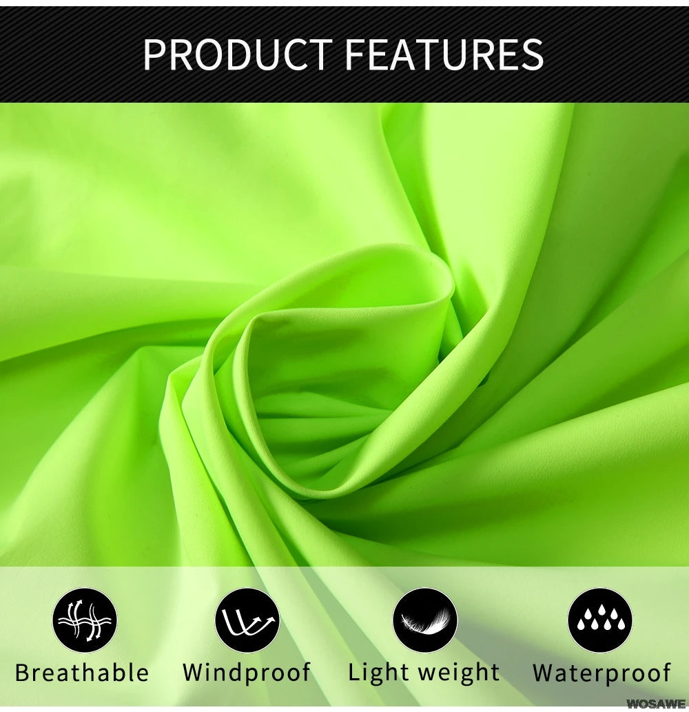 WOSAWE Lightweight Cycling Vest Men Women Reflective Windproof MTB Bike Windbreaker Mesh Back Running Gilet Wind Vest Jacket