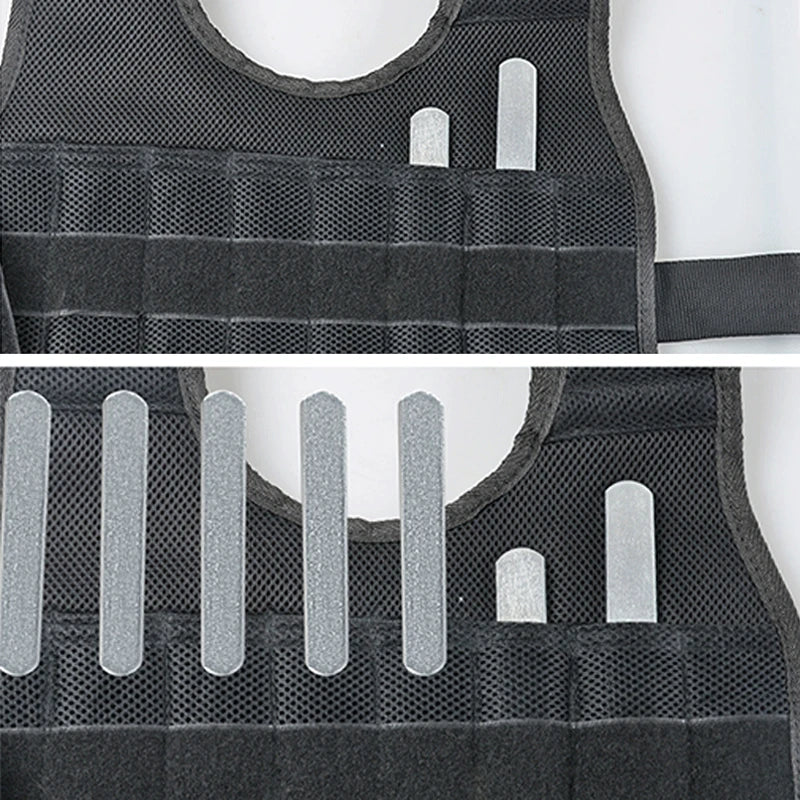 New 20/50 kg Loading Weighted Vest Jacket Load Weight Vest Exercise for Boxing Training Fitness Equipment for Running