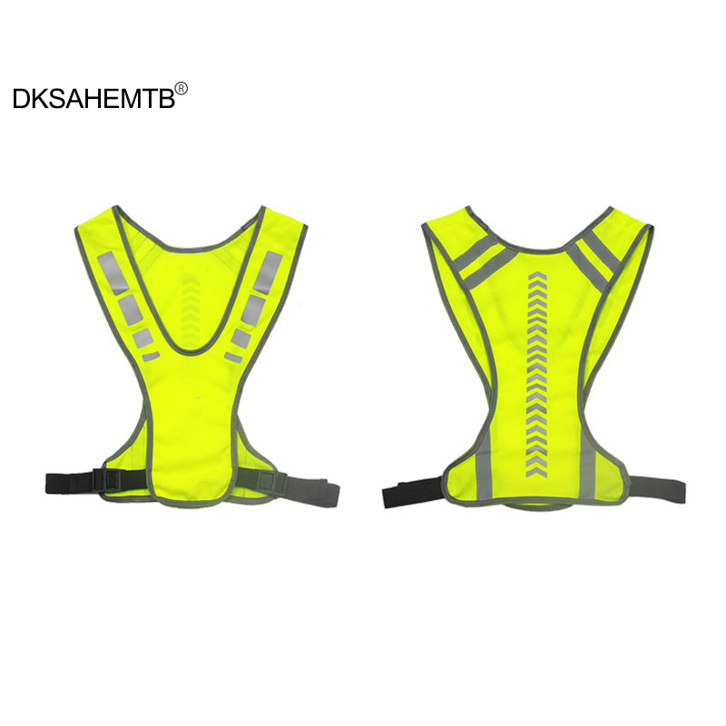 Cycling Reflective Vest High Visibility Safe Jacket for Night Riding Running Jogging Cycling Motorcycle Outdoor Sports Waistcoat