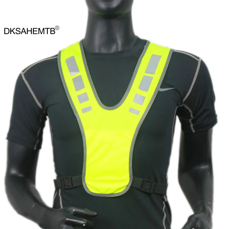 Cycling Reflective Vest High Visibility Safe Jacket for Night Riding Running Jogging Cycling Motorcycle Outdoor Sports Waistcoat