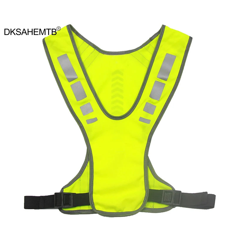 Cycling Reflective Vest High Visibility Safe Jacket for Night Riding Running Jogging Cycling Motorcycle Outdoor Sports Waistcoat