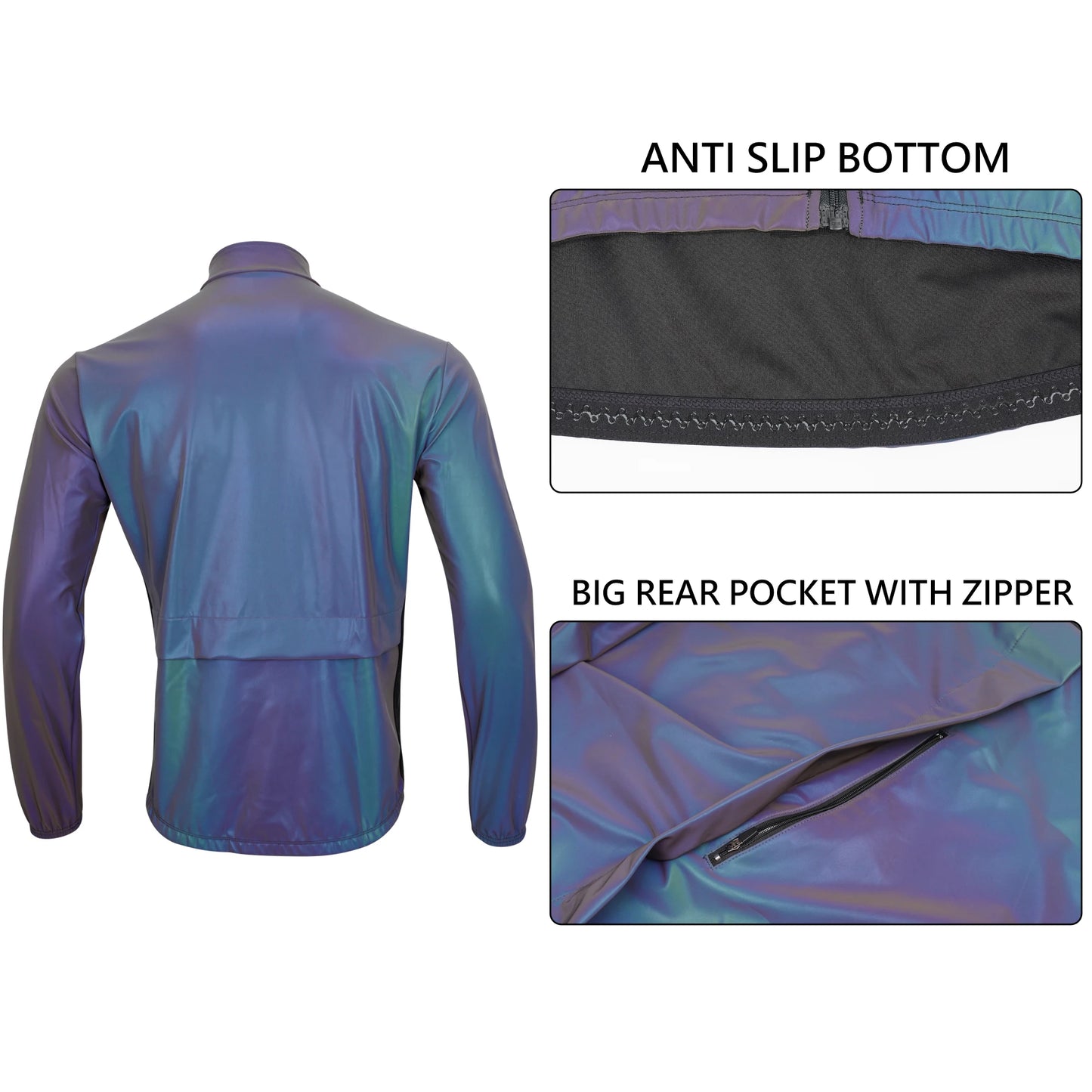 DAREVIE Cycling Jacket Winter Rainbow Reflective PRO Level Cycling Windbreak Men Windproof Waterproof Cycling Jacket Man Women