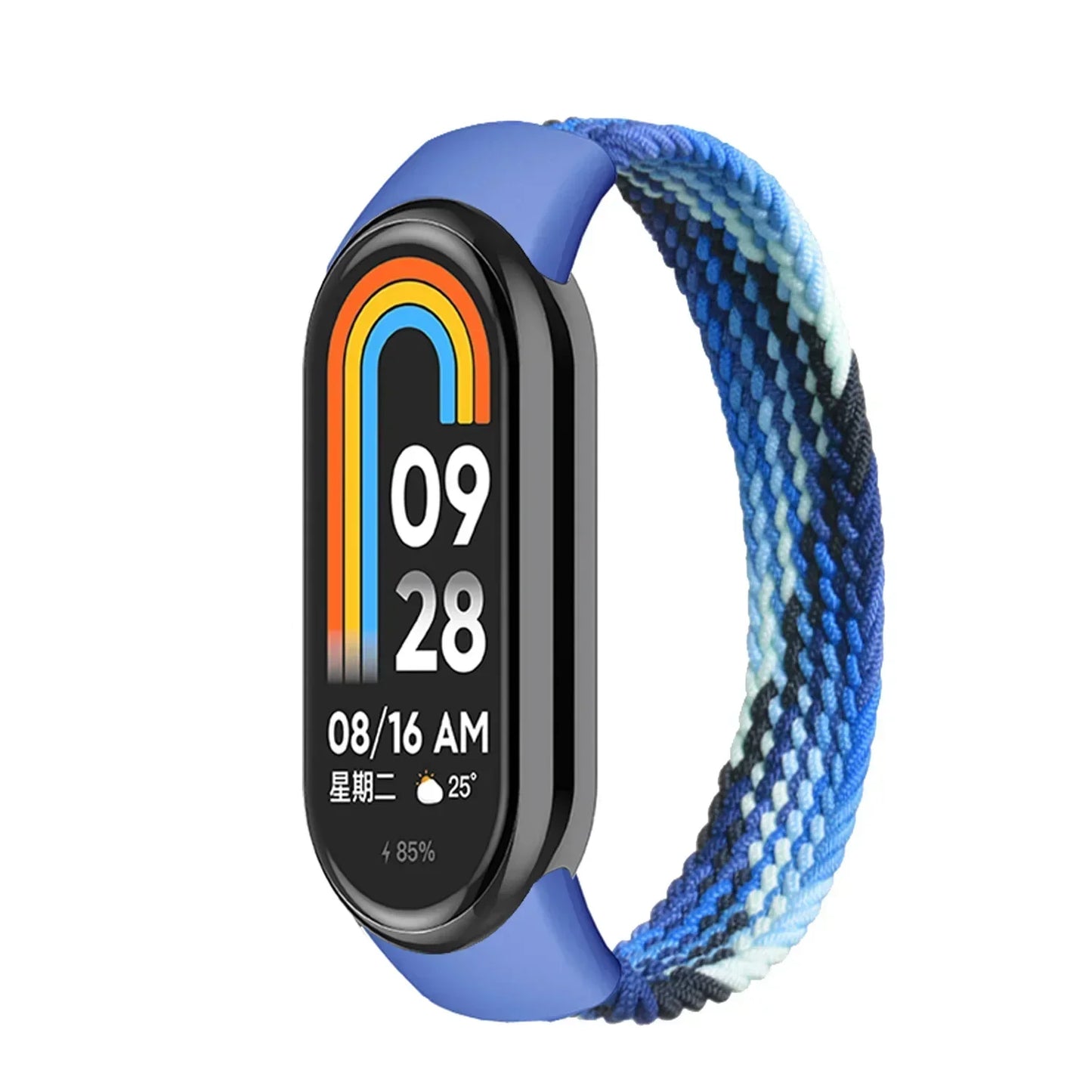 Nylon Braided Solo Loop for xiaomi Mi band 9 8 Strap Watchband NFC Watch Bracelet smart Miband belt correa on Mi band 7 6 5 4 8