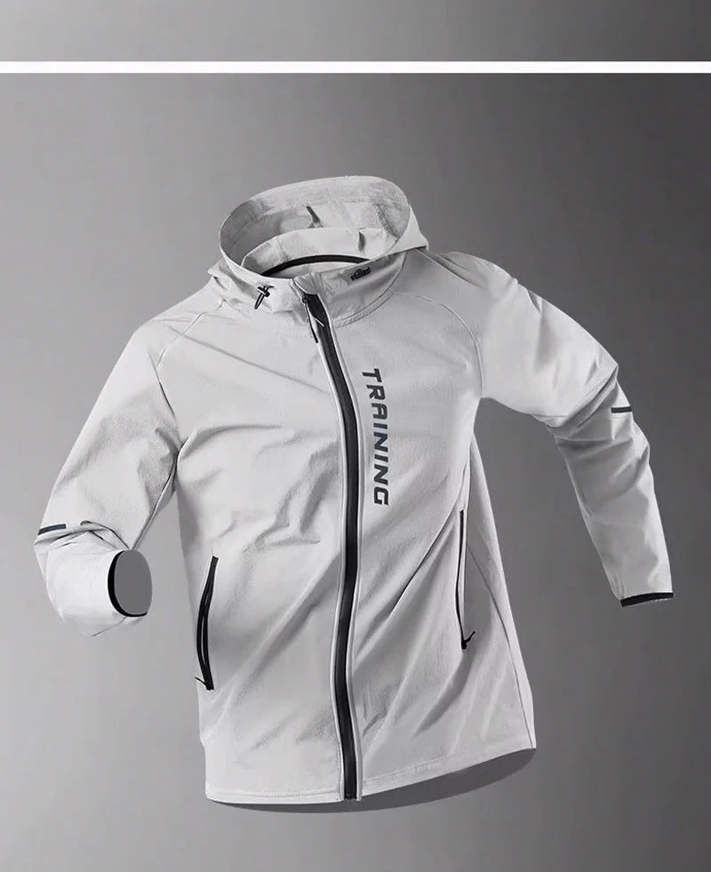 Men's Running Jacket Windproof Sport Training Coat for Spring  Autumn Waterproof  Quick-Dry Rainproof Cycling Windbreaker coats