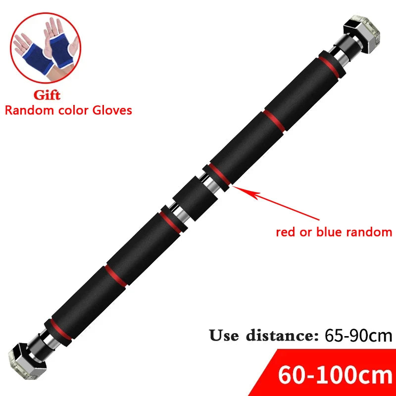 Door Frame Pull Up Bar Indoor Fitness Chin Up Horizontal Bar Home Gym Wall Push Up Training Bar Hang Workout Equipment 65cm-90cm
