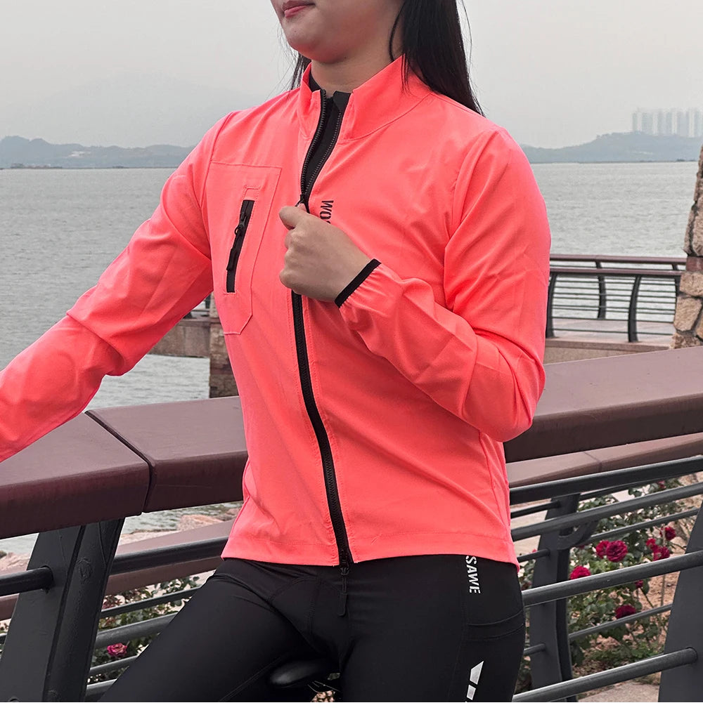 WOSAWE Cycling Team Ultralight MTB Bike Jackets Casual Women's Windbreaker Anti-UV Riding Jacket Bicycle Clothing