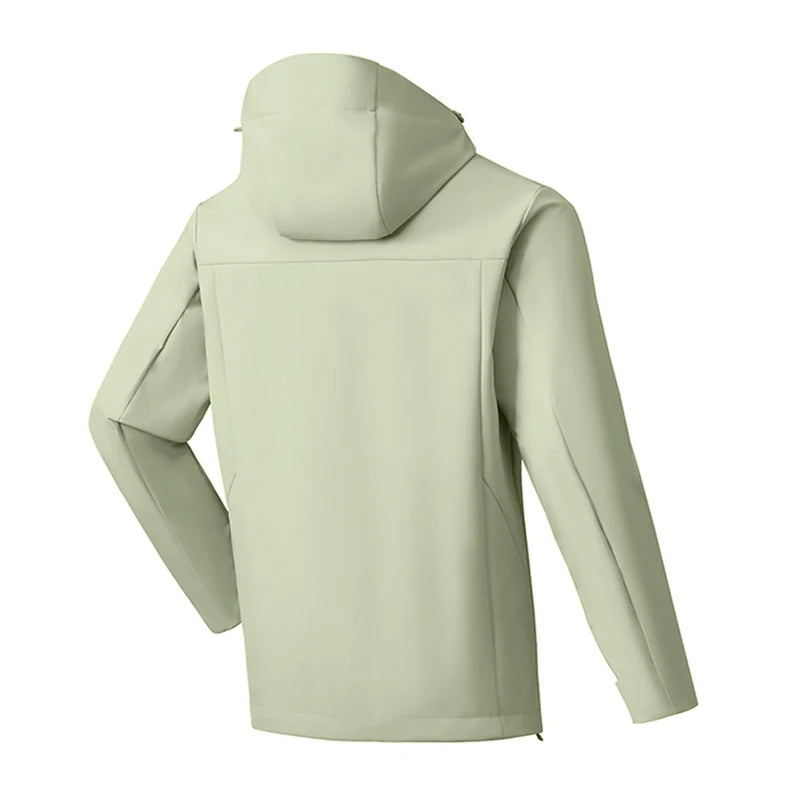EUMERGX Men's Women's Waterproof Jacket Hiking Trekking Windbreaker Unisex Outdoor Sporty Rain Coat Windproof Climbing Clothes