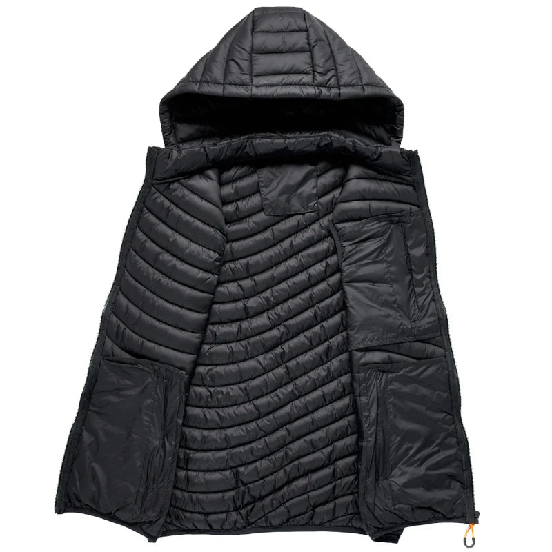 New Sleeveless Winter Thermal Jacket Moto Poc Cycling Hooded Warm Coat Windbreaker Mountain Bike Cothing MTB Bicycle Down Jackes