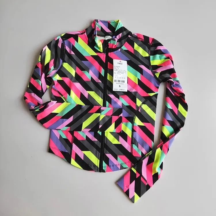 Women Sports Jacket  Running Sport Coat Long Sleeve Fitnes Tops Zipper Yoga Shirt Workout Jacket Gym Clothing Outdoor Sportswear
