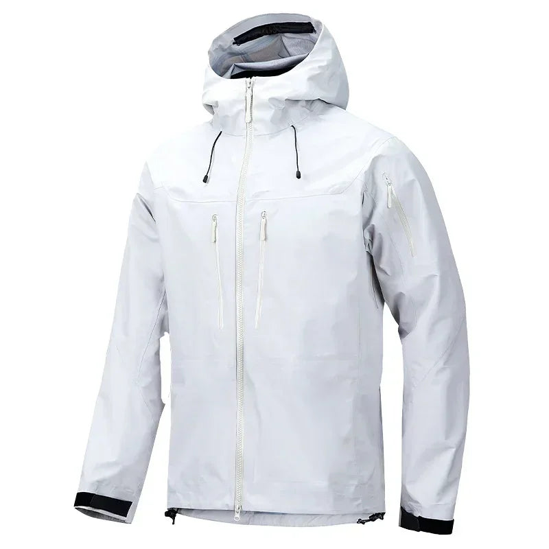 Jacket Men's Sports Casual Soft-shell Zipper Pocket Water Repellent Windbreaker New Autumn Functional Camping Hooded Raincoat
