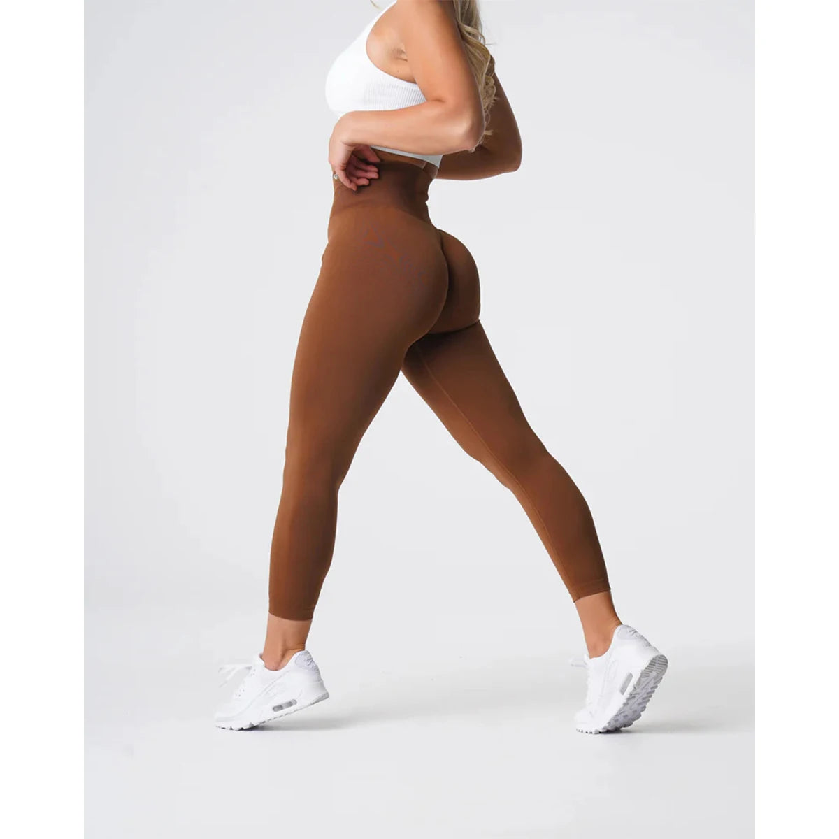 TKITK Solid Leggings Women Seamless Sports Scrunch Bum Tights cycling shark pants Yoga shorts Gym navigation nv Workout wear