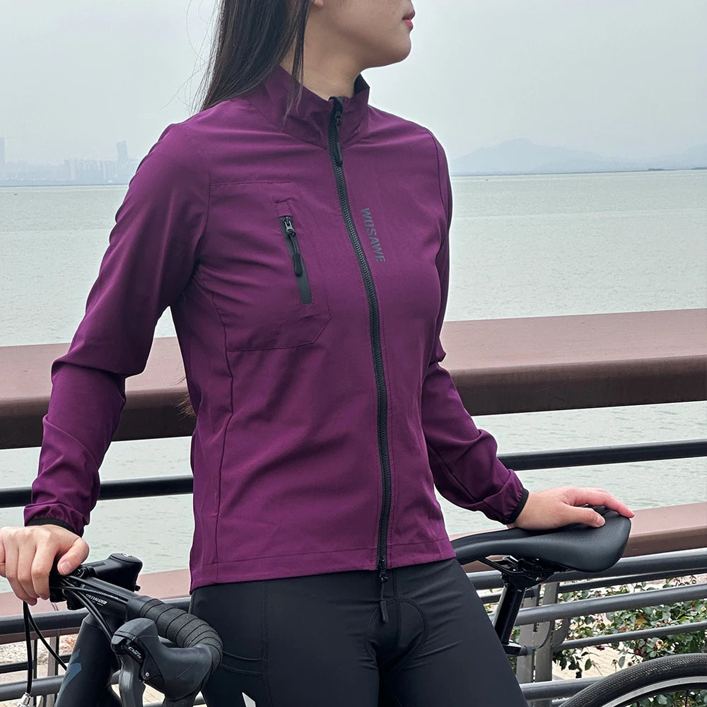 WOSAWE Cycling Team Ultralight MTB Bike Jackets Casual Women's Windbreaker Anti-UV Riding Jacket Bicycle Clothing