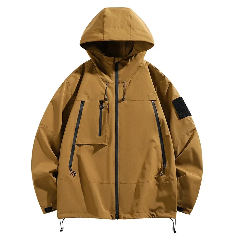 EU Size Korean Hiking Jackets Waterproof Coat Men Women Hooded Windbreaker Camping Fishing Cycling Fitness Camping Jackets