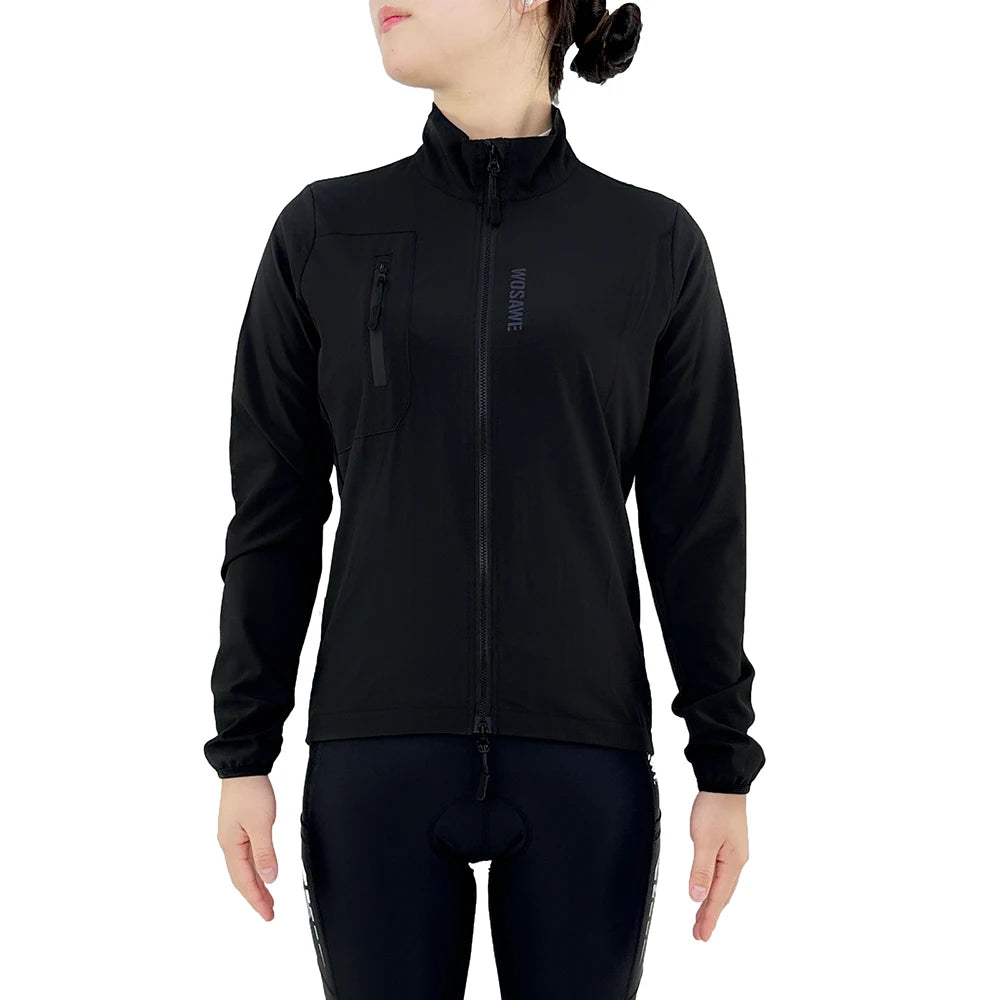 WOSAWE Cycling Jacket Women Windbreaker Vest Sleeveless Jackets Mountain Bike MTB Clothes Bicycle Jacket Windproof Ciclismo