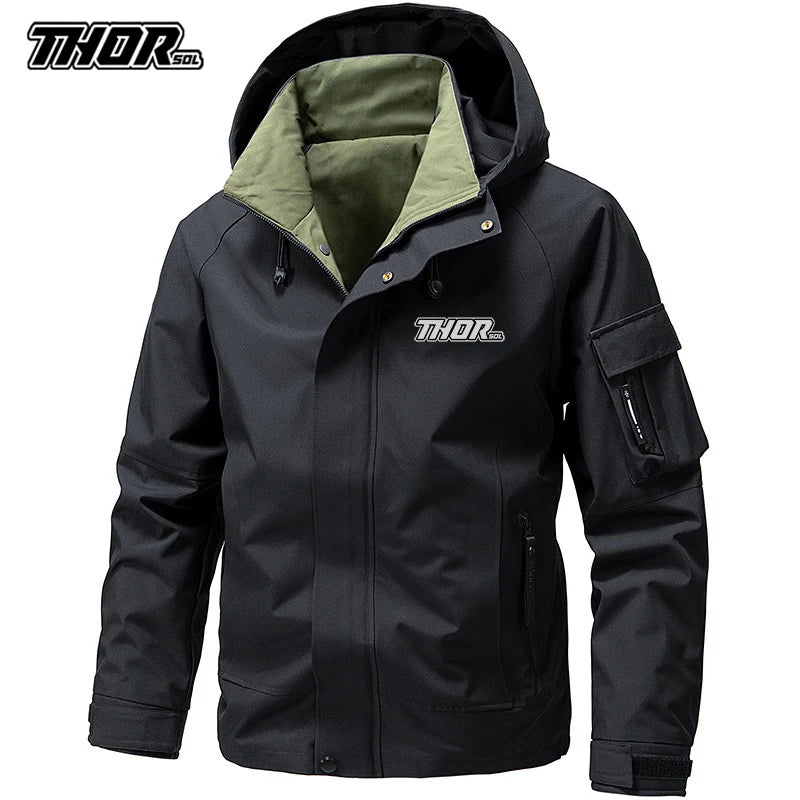 THORSOL Mountain Bike Cycling Jacket Spring Men's Casual Windbreaker MTB Bicycle Coat Motorcycle Clothing Ropa Mtb Enduro Hombre