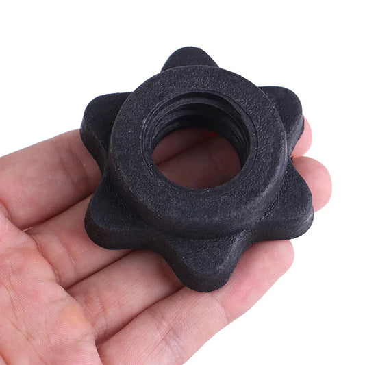 3 Pc Dumbbell Hex Nut Dumbbell Rod Nut Spinlock Collars for Barbells Bars Training Sports Gym Equipment Accessories