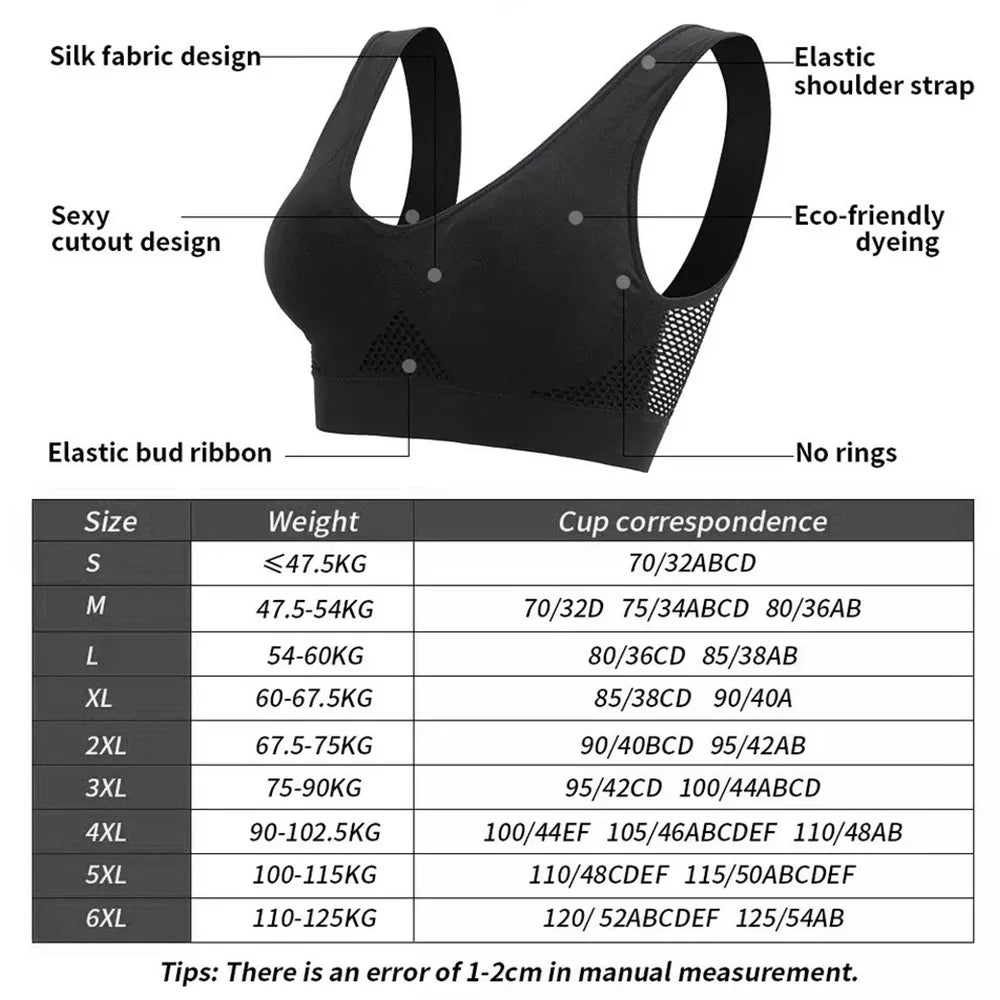 Seamless Mesh Sports Bra