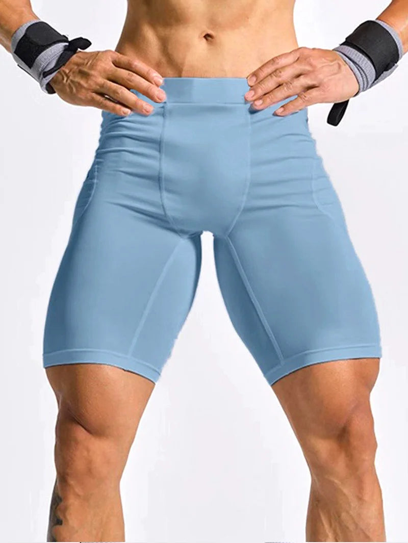 Men's Bodybuilding Shorts Gym Running Leggings Male Joggings Elastic Compressions Sweatpant Football Basketball Tights Trousers