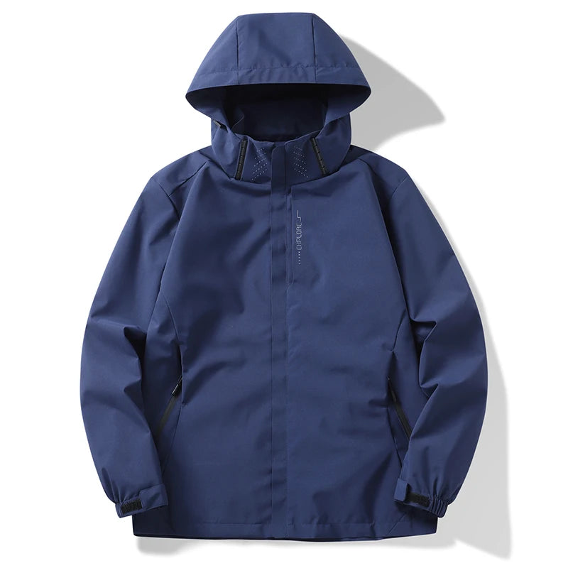 Autumn New Men's Mountaineering Jacket Windproof and Waterproof Fabric Fashion Hip Hop Design Casual Oversize Outdoors Coat