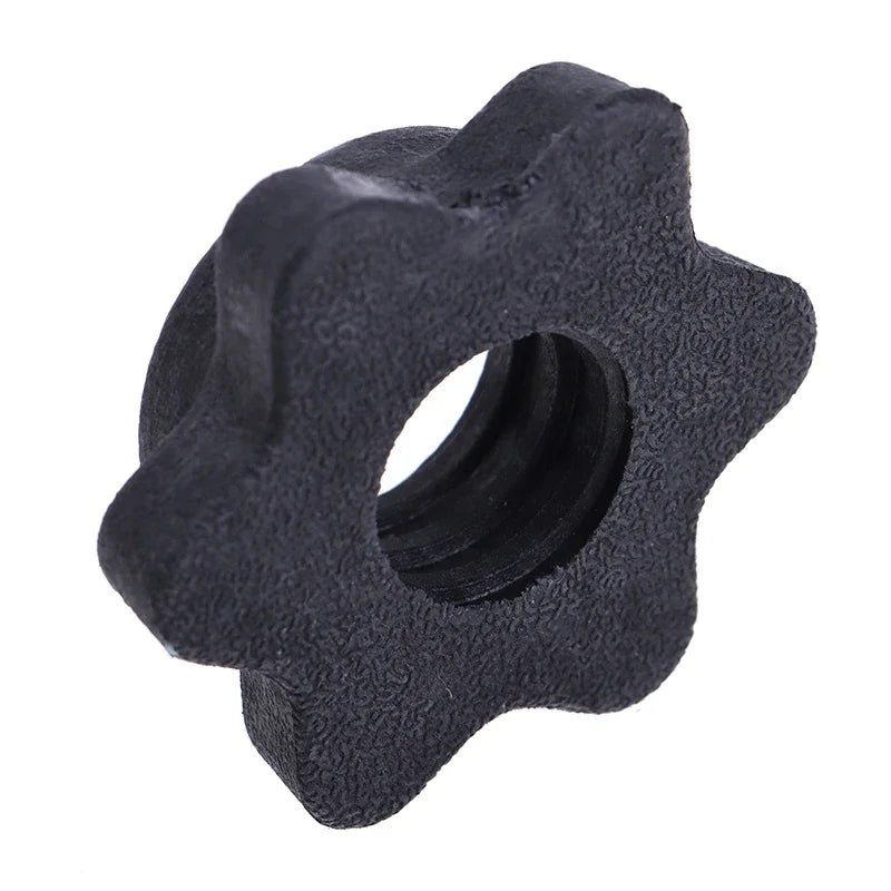 3 Pc Dumbbell Hex Nut Dumbbell Rod Nut Spinlock Collars for Barbells Bars Training Sports Gym Equipment Accessories