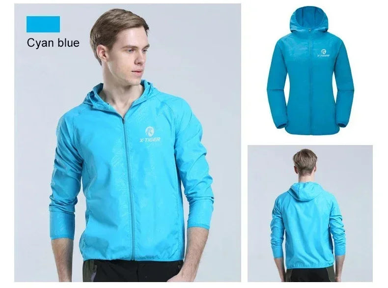 X-TIGER Skin Hiking Jacket Men Women Waterproof Quick Dry Camping Windbreaker Trekking Fishing Rain Coat Outdoor Anti UV Clothes