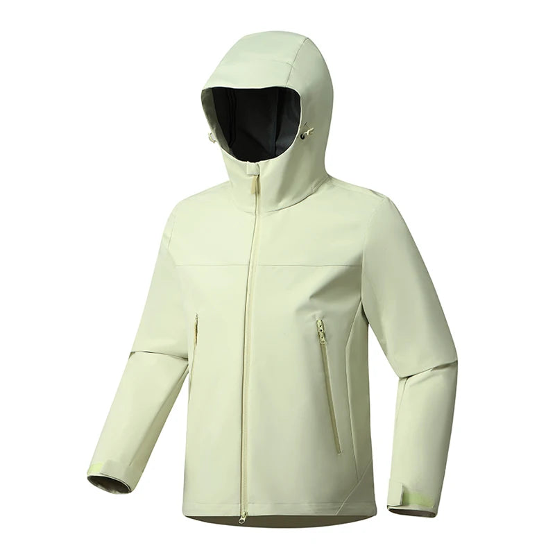 EUMERGX Men's Women's Waterproof Jacket Hiking Trekking Windbreaker Unisex Outdoor Sporty Rain Coat Windproof Climbing Clothes