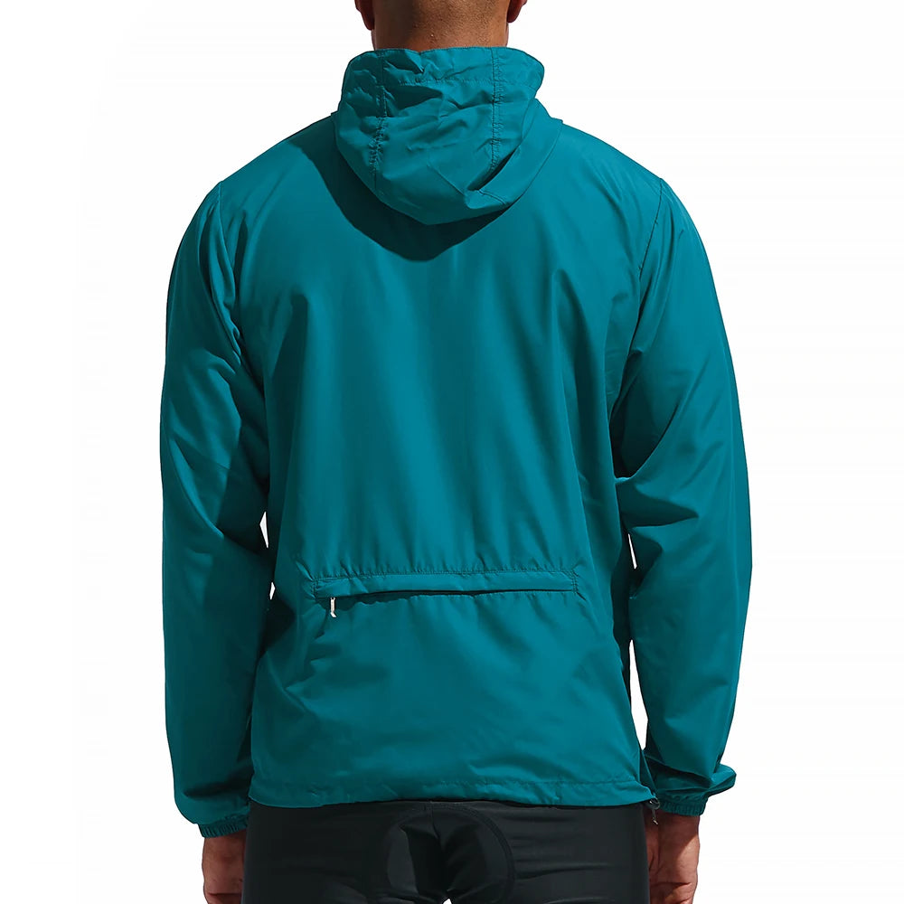 WOSAWE Men Running Jacket Reflective Windproof Waterproof Mountain Bike MTB Wind Coat Riding Bicycle Cycling Windbreaker