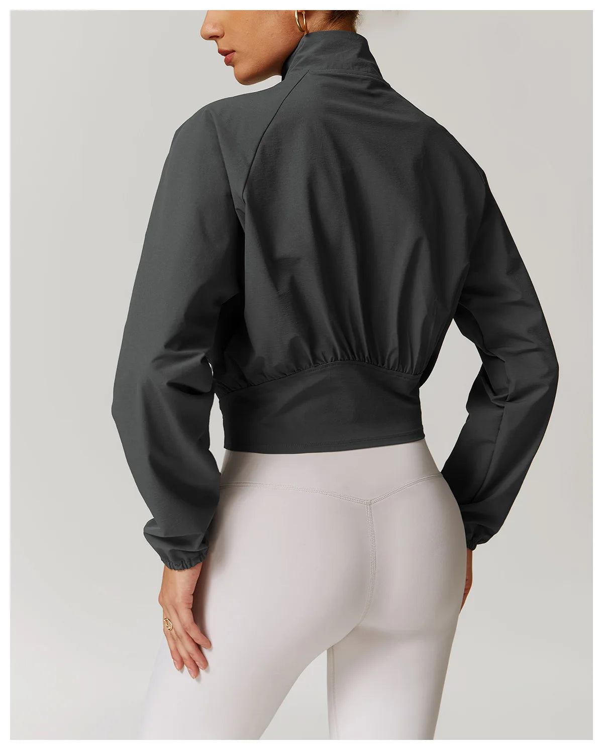Women's Jacket Long Sleeved Outdoor Fitness Coat Yoga Crop Tops Gym Clothes Sports Tops Jacket Yoga Shirt Workout Sweatshirts