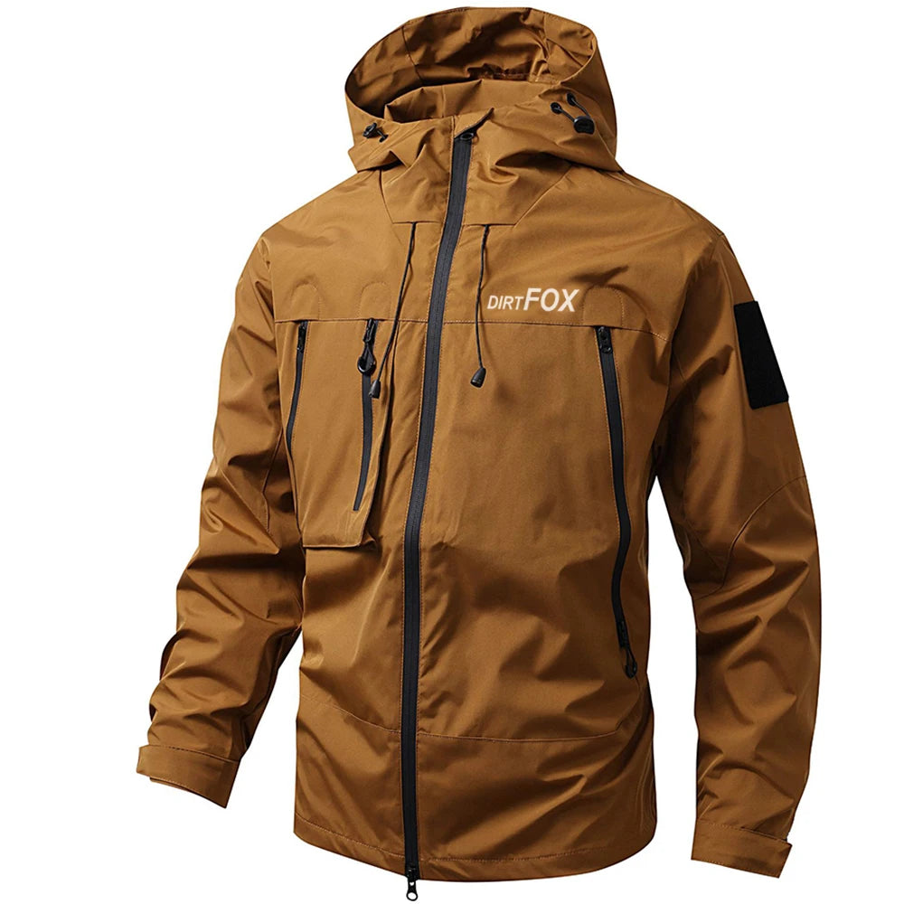 DIRTFOX Men Cycling Waterproof Jacket MTB Coat Motorcycle Mountain Bike Clothes Bicycle Windbreaker Cortavientos Ciclismo Hombre
