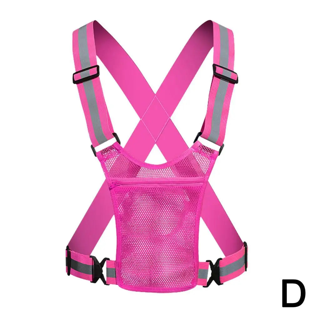 Cycling Reflective Vest High Visibility Safe Jacket For Night Riding Running Jogging Cycling Motorcycle Outdoor Sports Waistcoat
