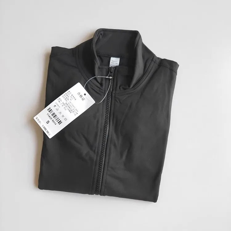 Women Sports Jacket  Running Sport Coat Long Sleeve Fitnes Tops Zipper Yoga Shirt Workout Jacket Gym Clothing Outdoor Sportswear