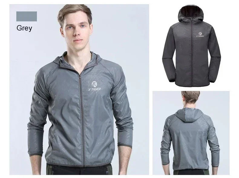 X-TIGER Skin Hiking Jacket Men Women Waterproof Quick Dry Camping Windbreaker Trekking Fishing Rain Coat Outdoor Anti UV Clothes