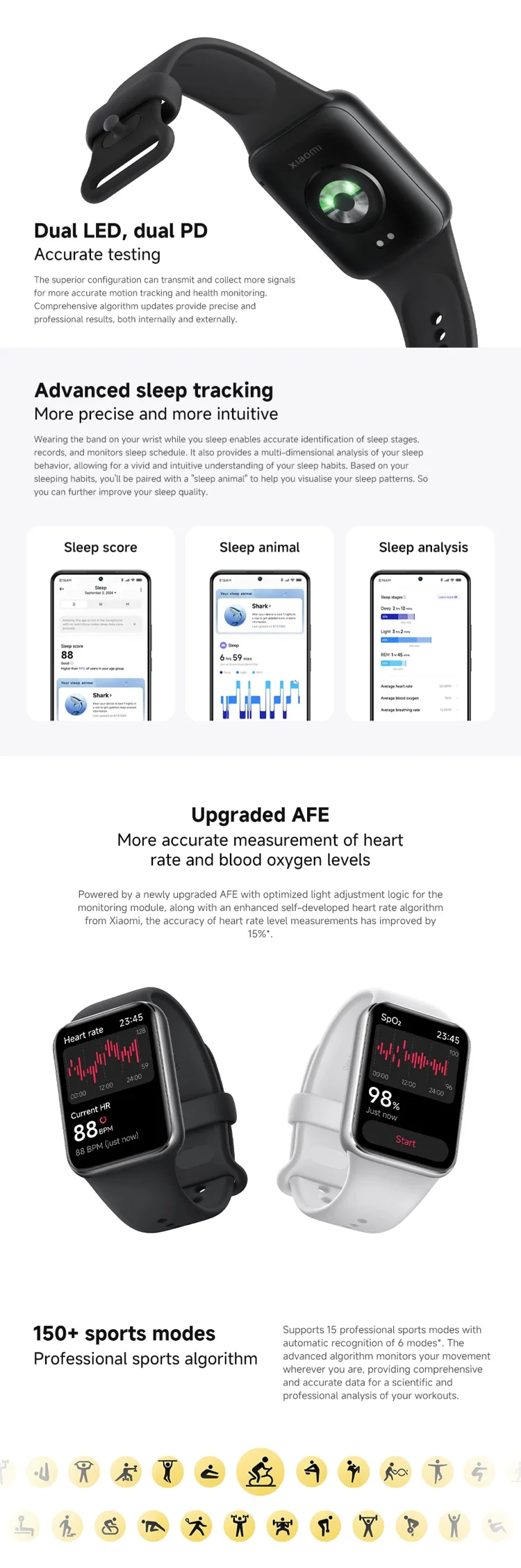 Global Version Xiaomi Smart Band 9 Pro Smartband 1.74" AMOLED Display Blood Oxygen Sport GPS Smart Watch Bracelets Mi Band