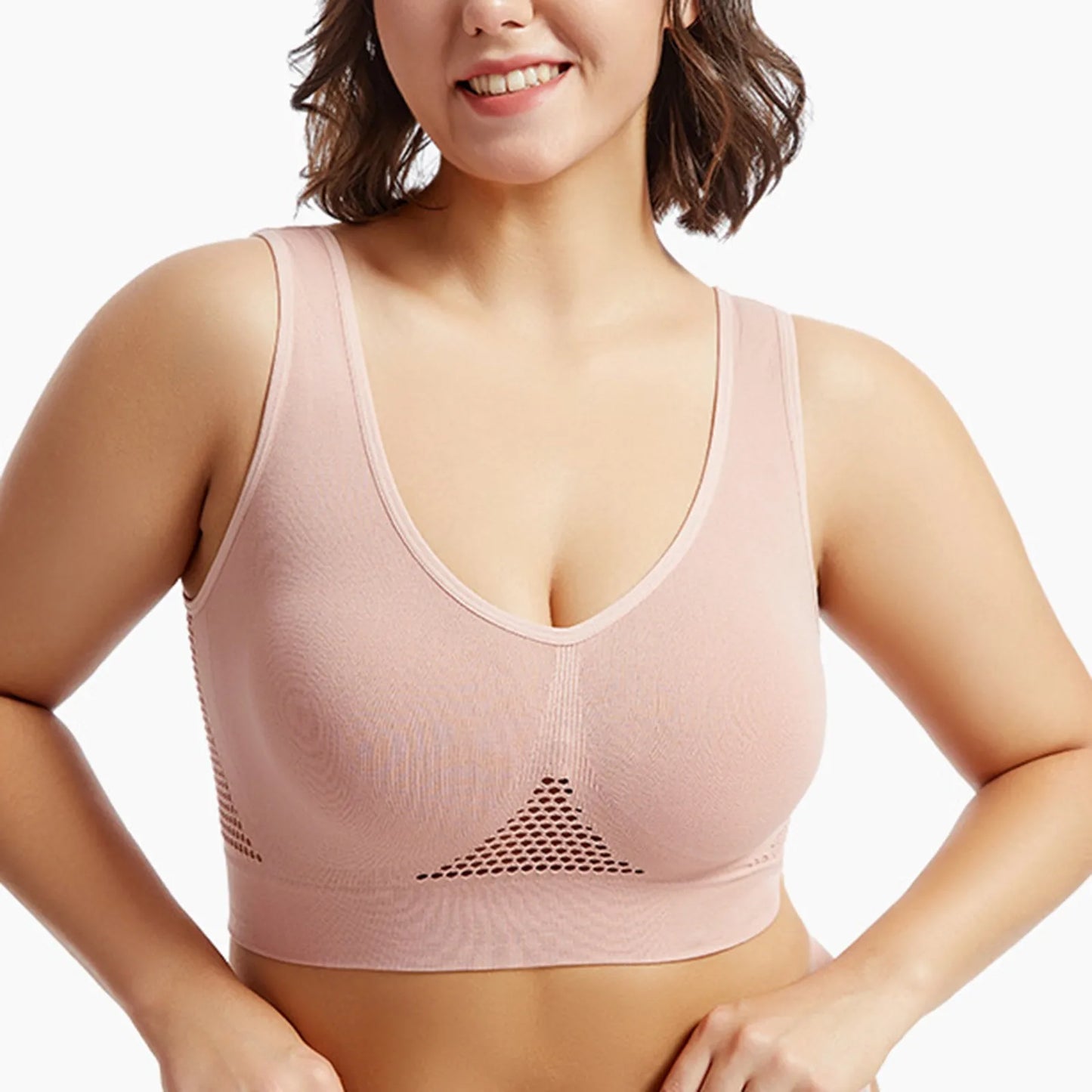 S-4XL Women Yoga Sport Bra Breathable Fitness Running Active Vest Padded Crop Tops Underwear gym Yoga top bras