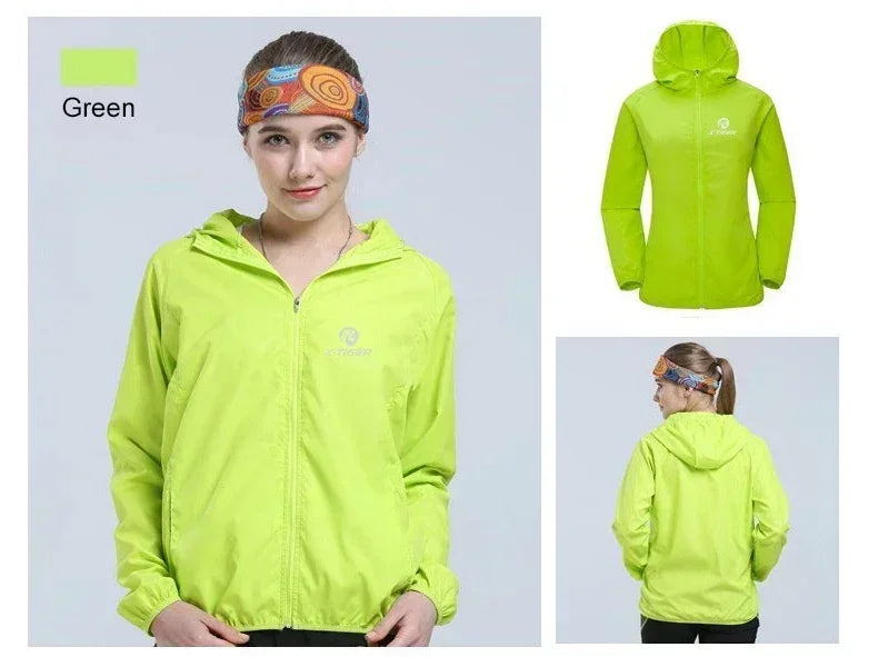 X-TIGER Skin Hiking Jacket Men Women Waterproof Quick Dry Camping Windbreaker Trekking Fishing Rain Coat Outdoor Anti UV Clothes