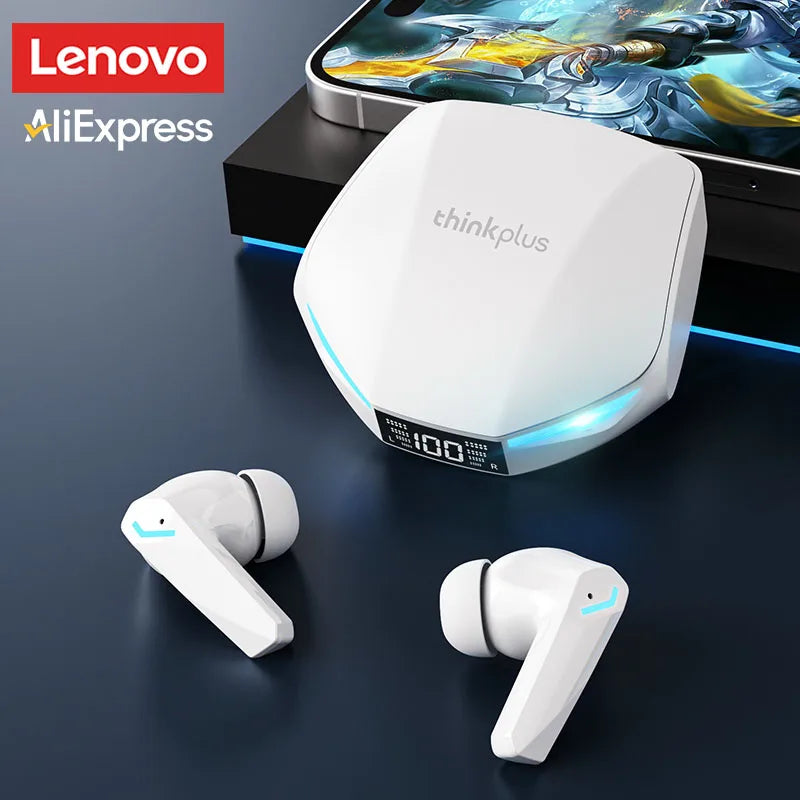 Original Lenovo XT53 Earphone Wireless Upgrade Bluetooth 5.4 Headphones Noise Reduction LED Earbuds Low Latency Gaming Headset