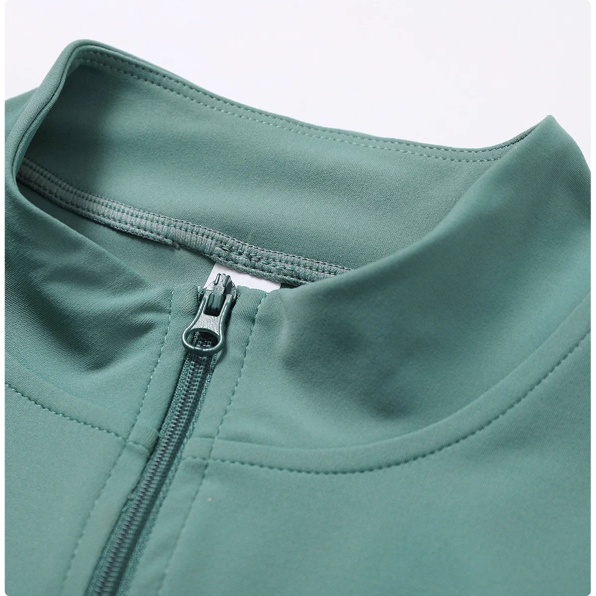Women Zip Yoga Jacket Outdoor Running Sports Jacket Gym Push Up Fitness Long Sleeved Jacket Quick Drying Thumb Button Yoga Top
