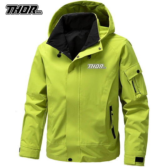 THORSOL Mountain Bike Cycling Jacket Spring Men's Casual Windbreaker MTB Bicycle Coat Motorcycle Clothing Ropa Mtb Enduro Hombre