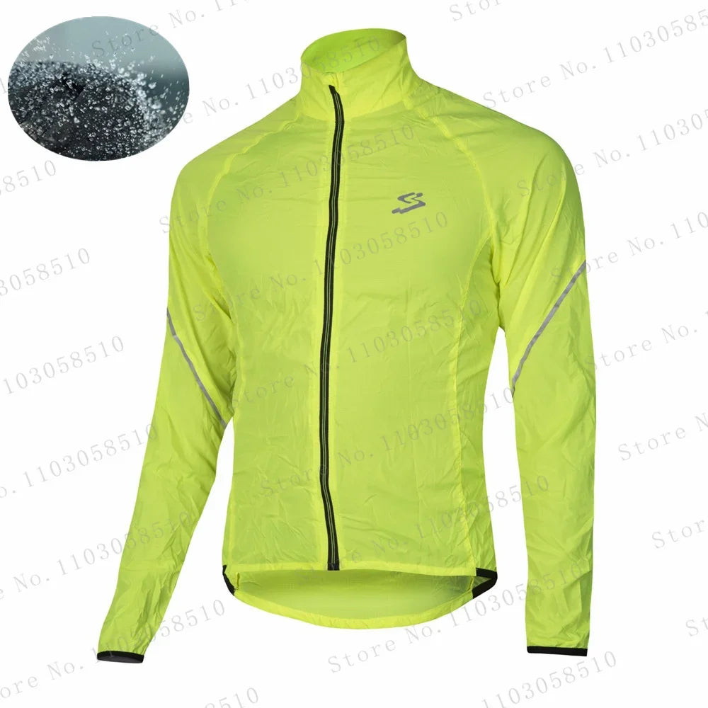 spiukful Waterproof Windbreaker Wind MTB Cycling Lightweight Ultralight Men Jacket Running Riding Ciclismo Bicycle Windbreaker