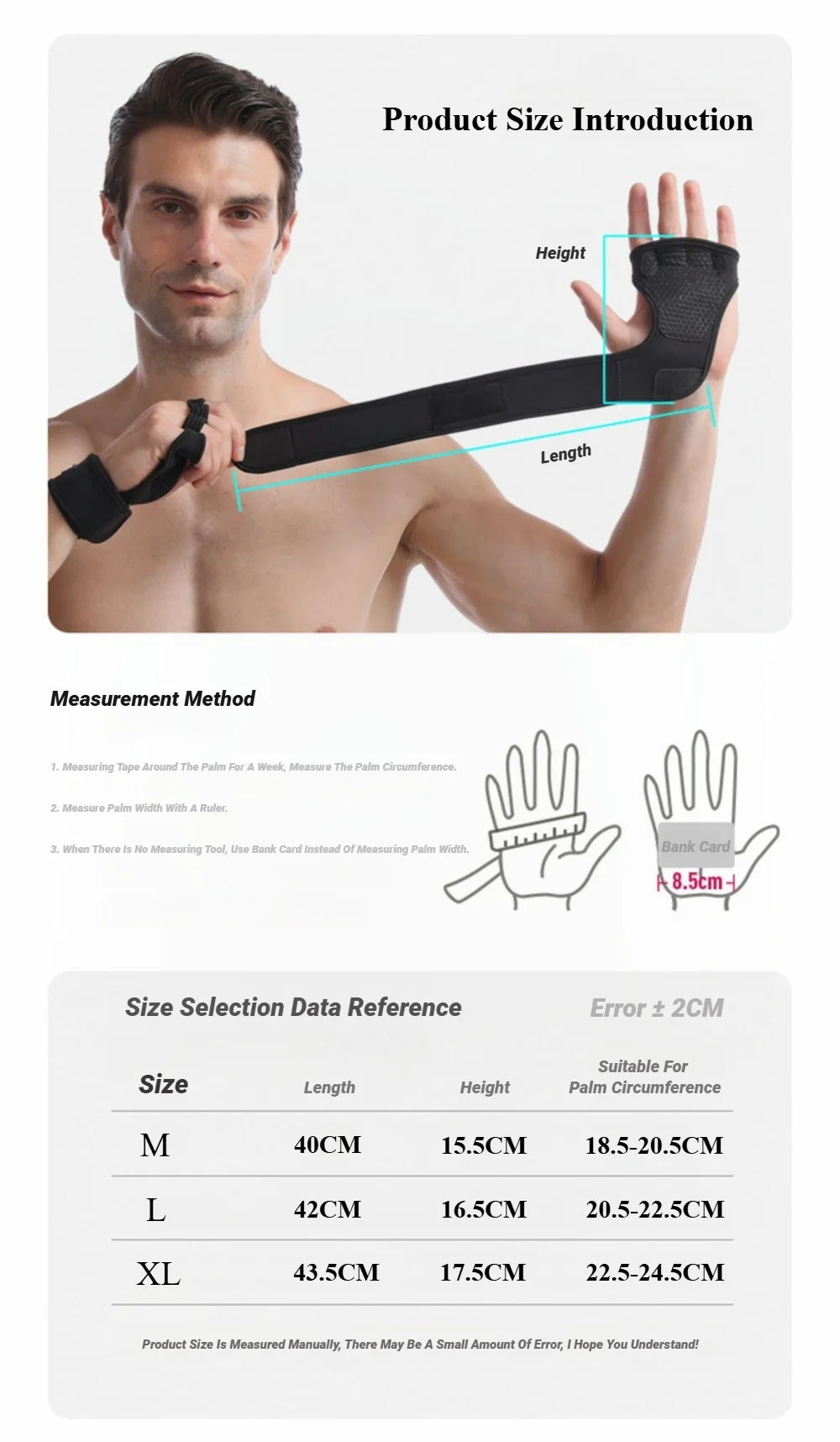 Half Finger Training Sport Gloves For Men Women Workout Fitness Body Building Weightlifting Gym Hand Wrist Protector Dumbbells