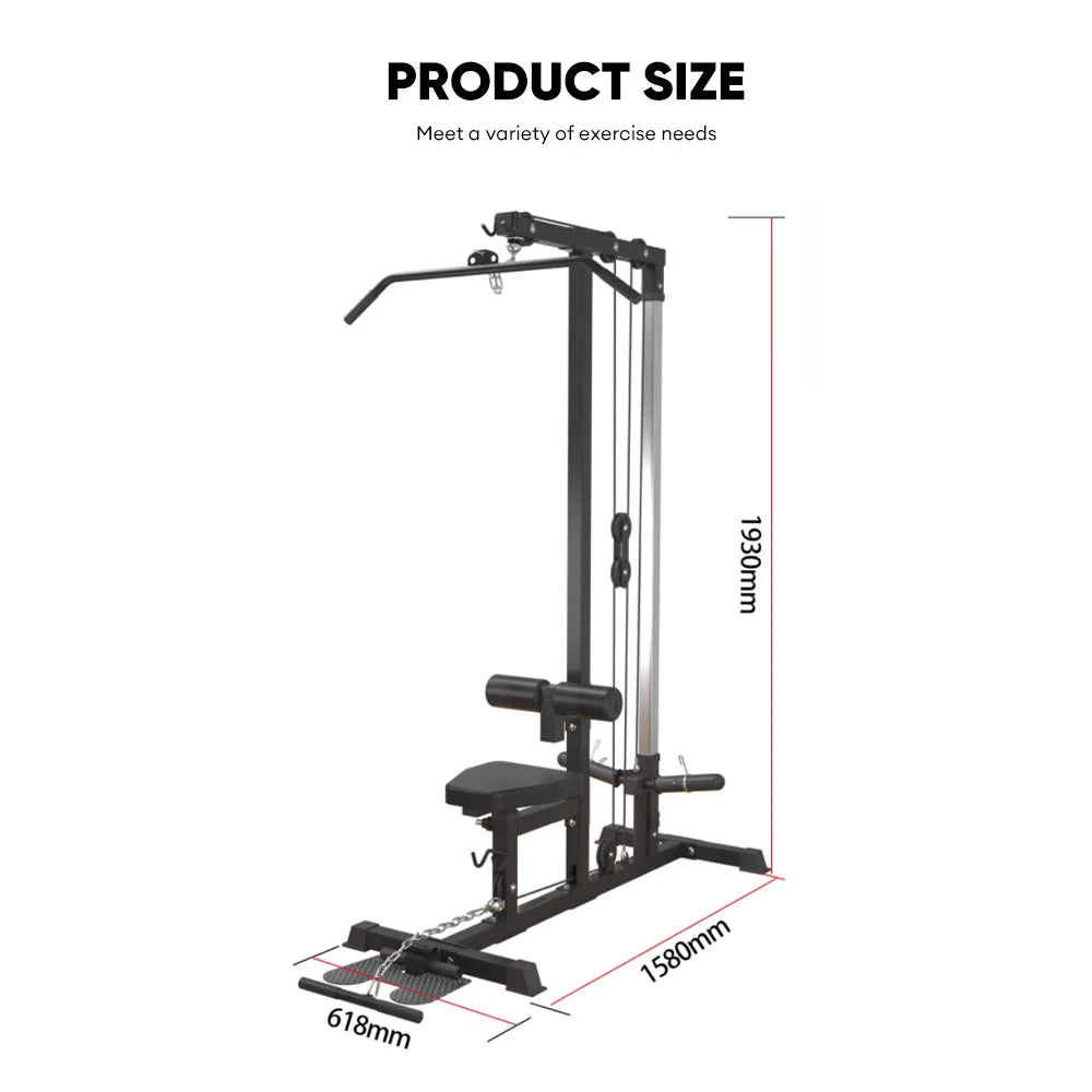 Multi Functional Smith Machine Cable Crossover Power Rack with Sit Gym Fitness Equipment