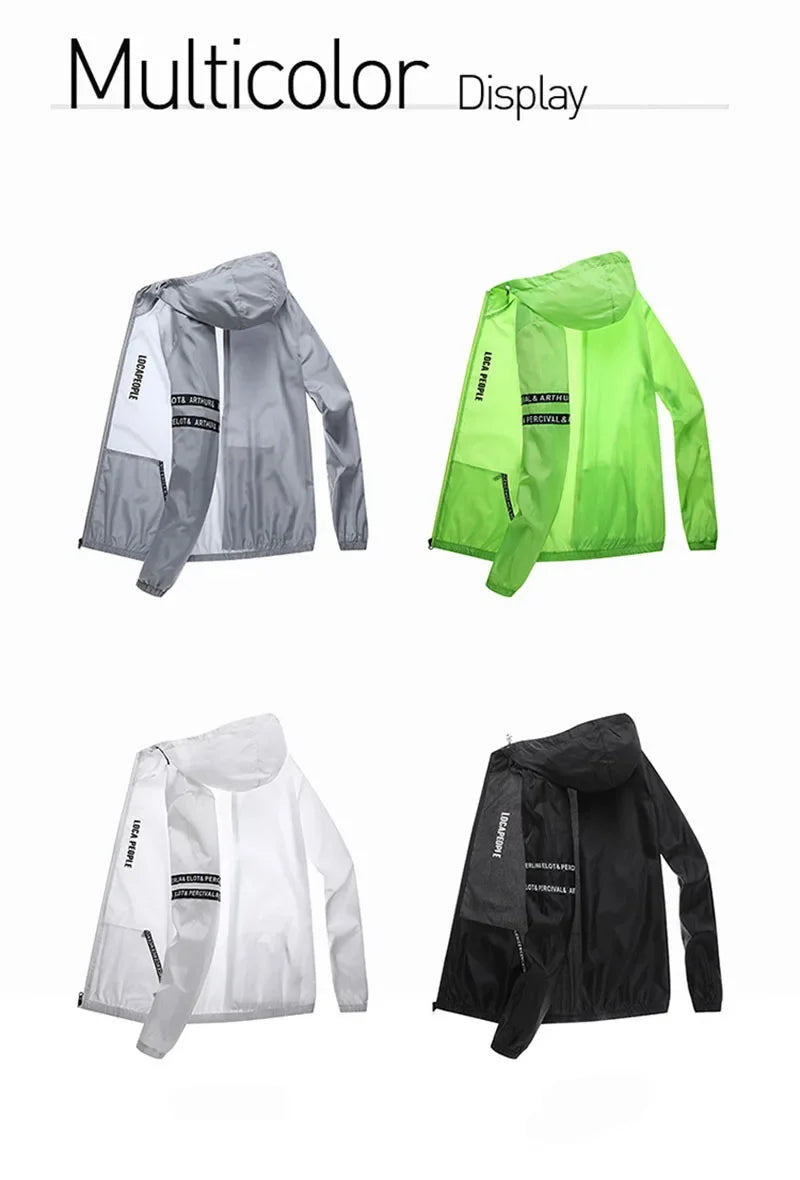 Ultrathin Waterproof Sun Protection Clothing Summer Quick-Dry Bicycle Jacket Men Women Running Camping Breathable Jersey Coat