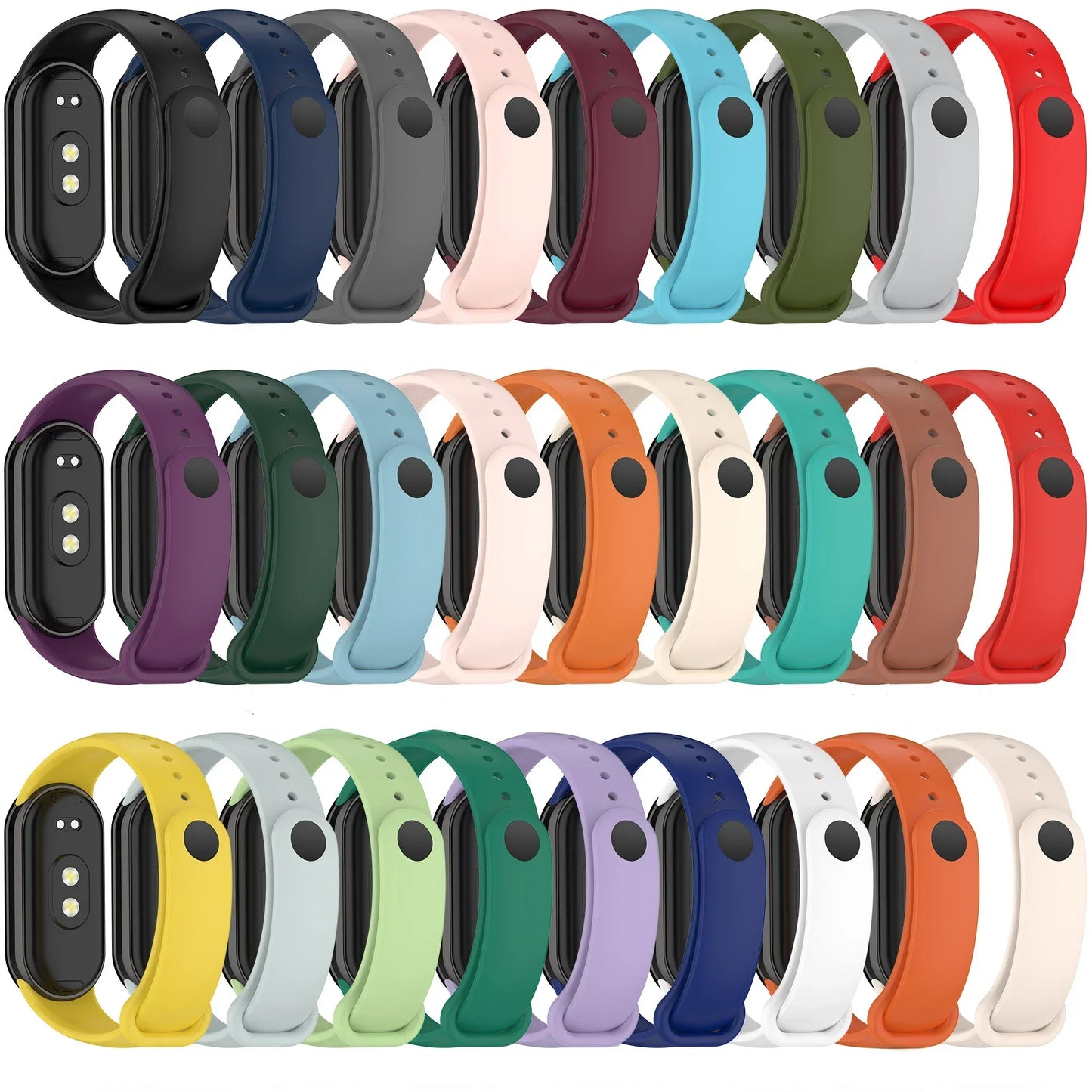 Soft Official Silicone Strap for Xiaomi Mi Band 10 Sports Smart Bracelet Wristband Mi Band 8 9 Replacement Band Accessories Belt