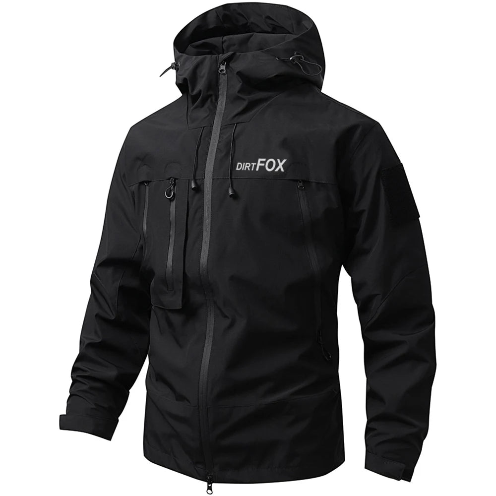 DIRTFOX Men Cycling Waterproof Jacket MTB Coat Motorcycle Mountain Bike Clothes Bicycle Windbreaker Cortavientos Ciclismo Hombre