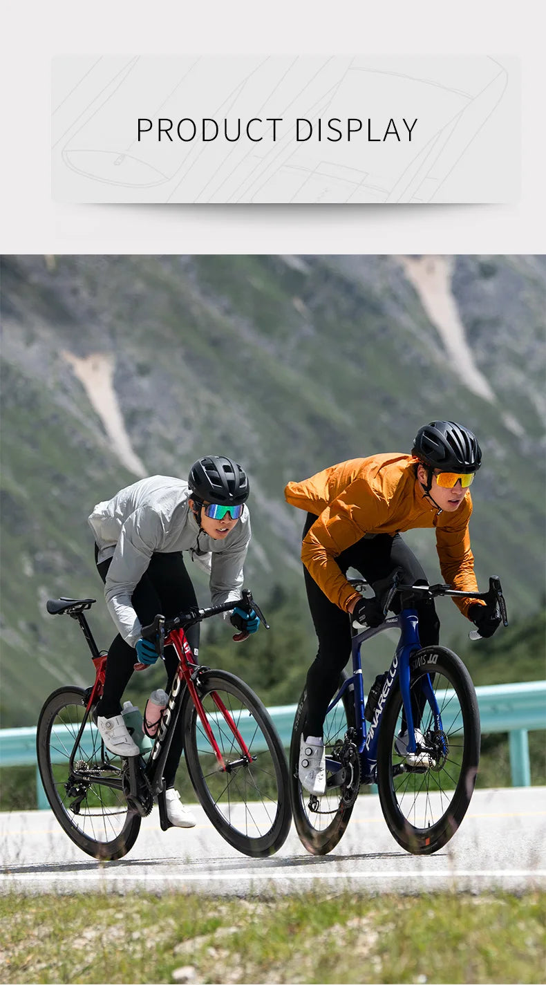 Lameda Men's Cycling Jacket Lightweight Men's Windbreaker Long Sleeved With 3 Pockets Bicycle Coat Clothes