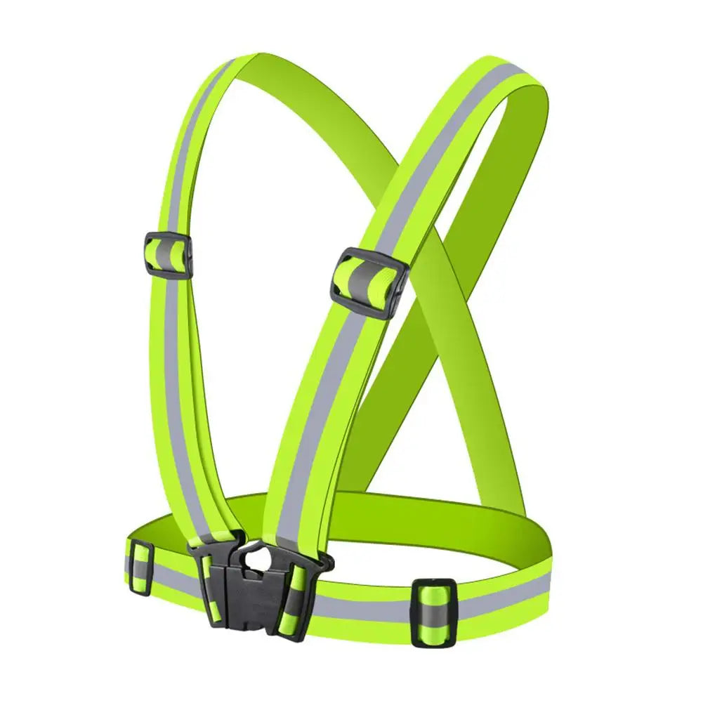 Reflective Safety Vests Lightweight Adjustable Elastic Vest Jacket Hi Vis Reflective Strips for Traffic Control Running Cycling