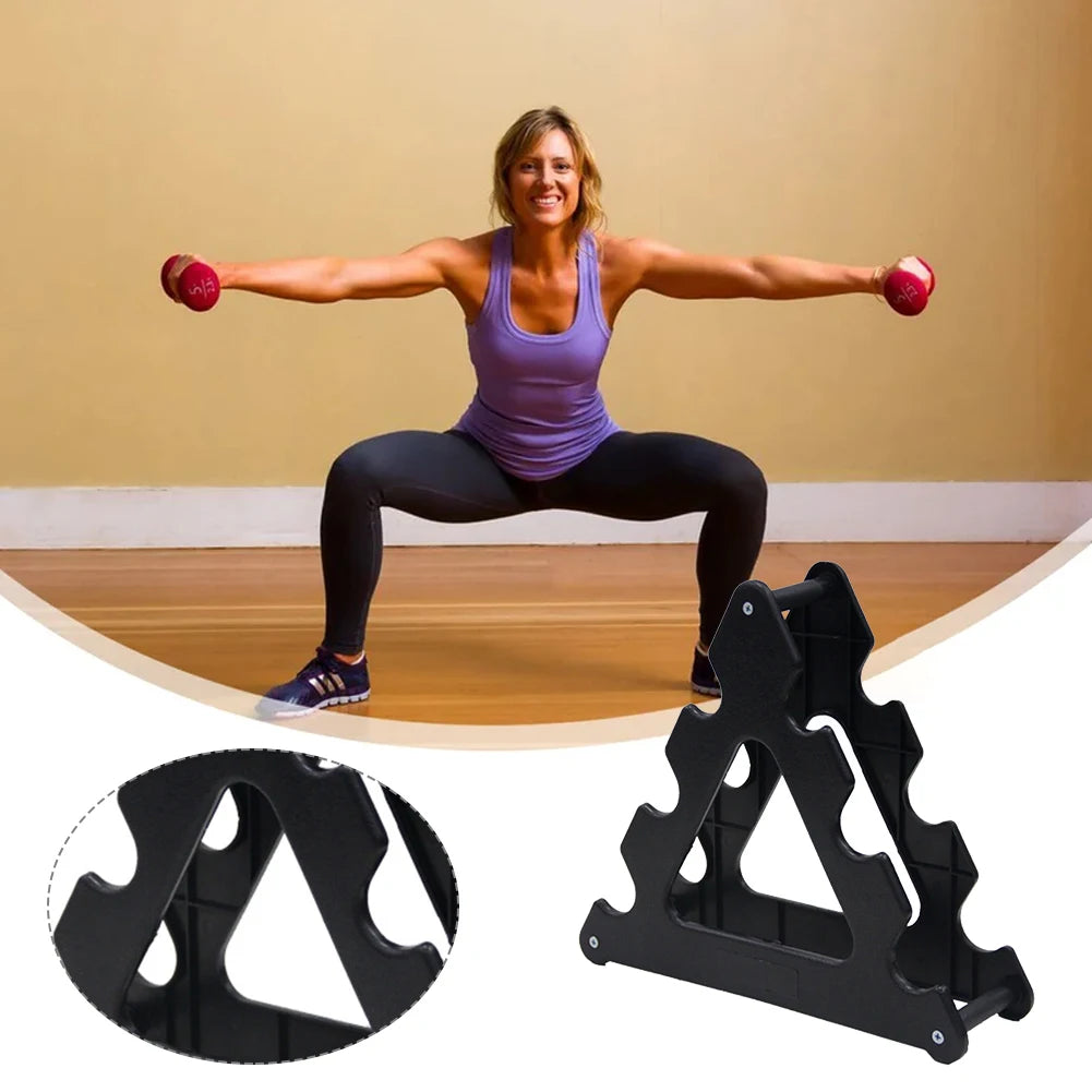Dumbbell Holder 3 Tier Dumbbell Rack Stand Only Compact Weight Rack for Dumbbells Small for Home Gym Workout